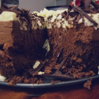 Birthday Cake: Triple Chocolate Mousse